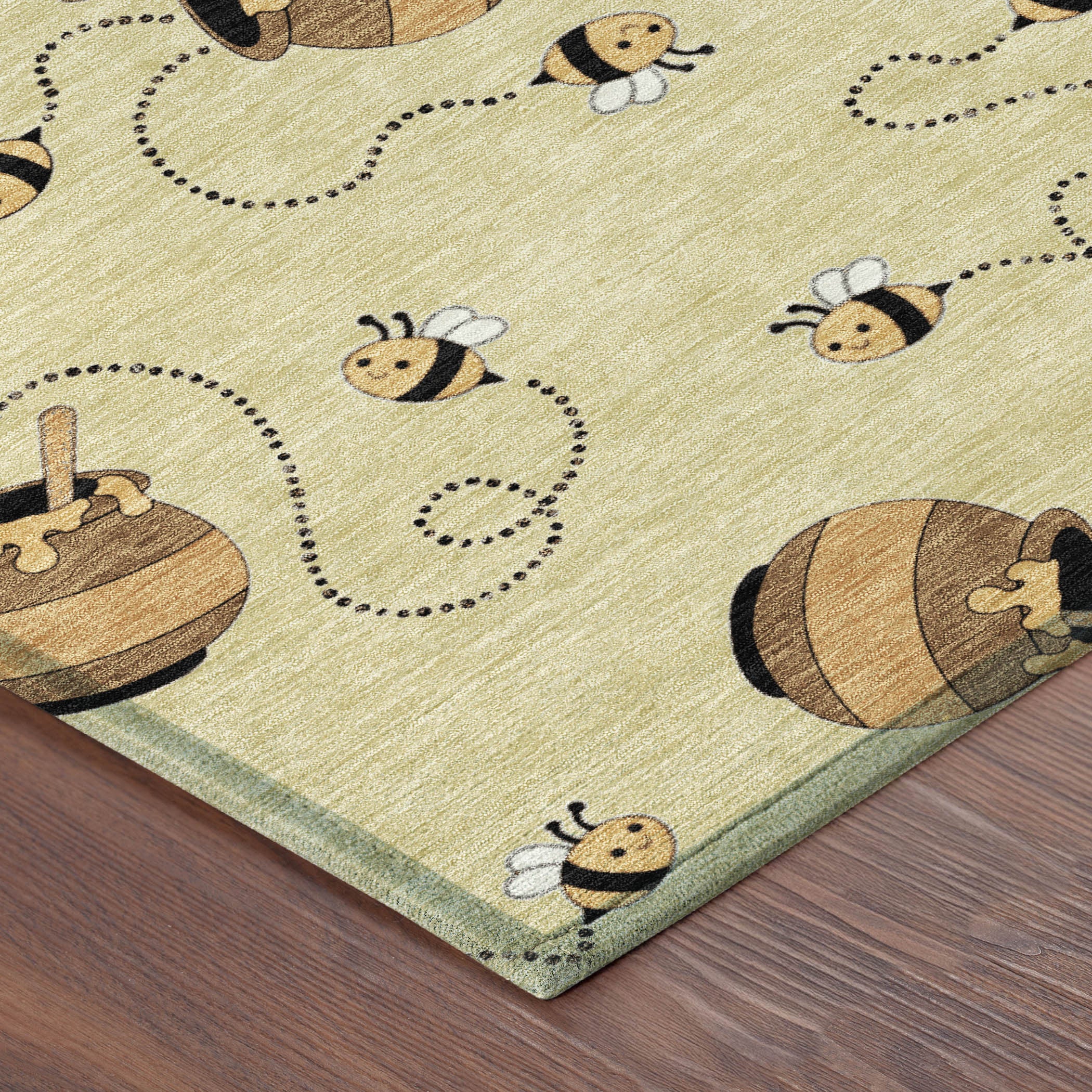 5' X 8' Wheat And Ivory Geometric Washable Indoor Outdoor Area Rug - Sports & Outdoor