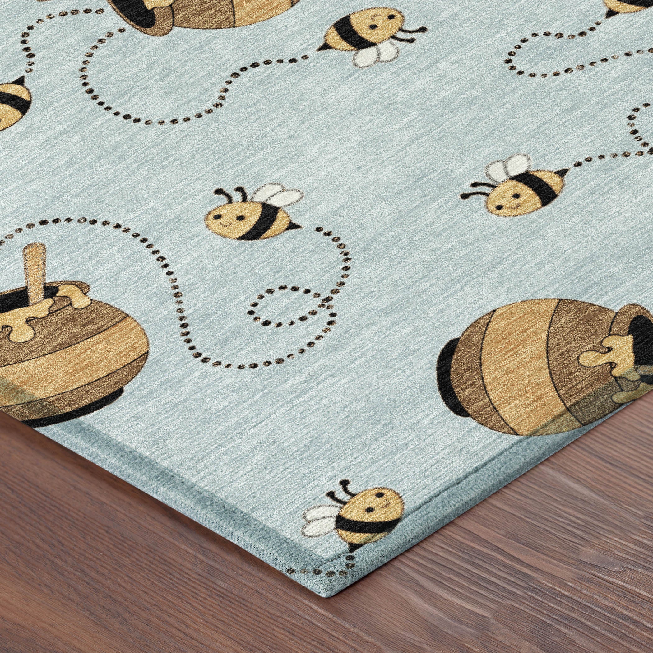 10' X 14' Sky Blue And Beige Geometric Washable Indoor Outdoor Area Rug - Sports & Outdoor
