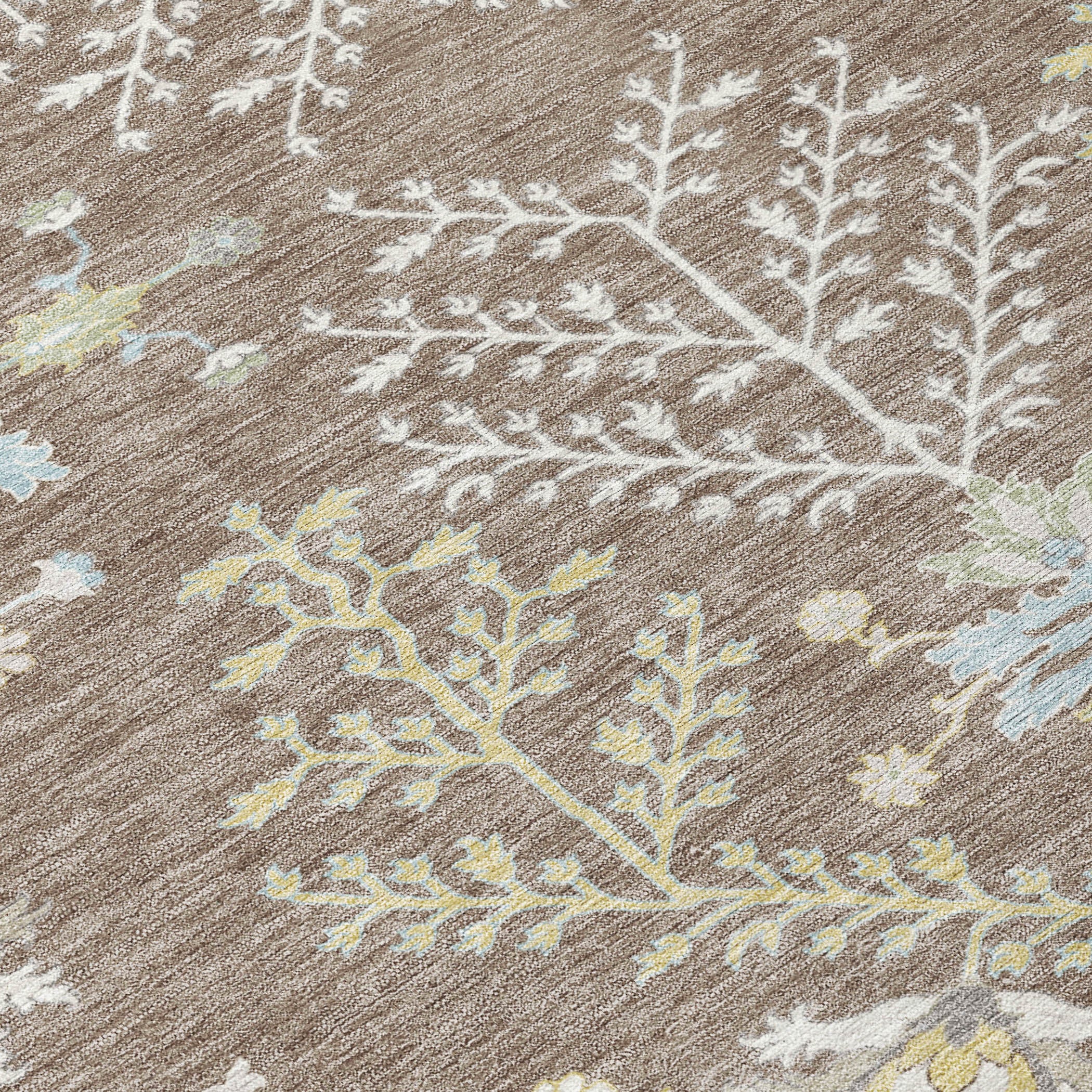 10' X 14' Taupe And Ivory Oriental Washable Indoor Outdoor Area Rug - Sports & Outdoor