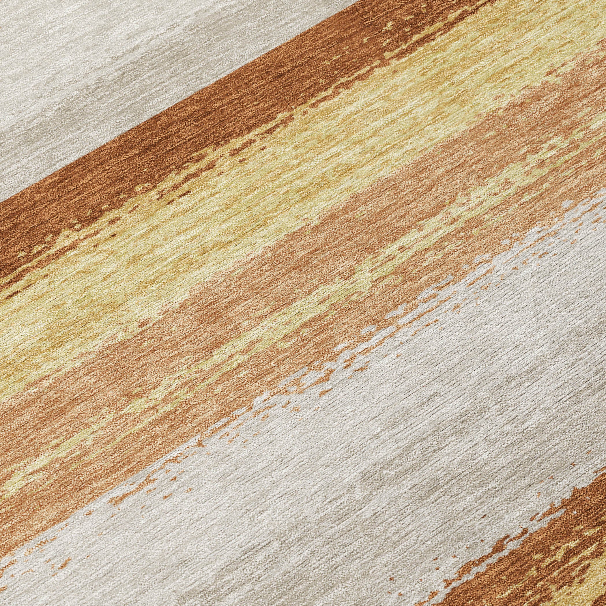 10' X 14' Copper And Purple Striped Washable Indoor Outdoor Area Rug - Sports & Outdoor