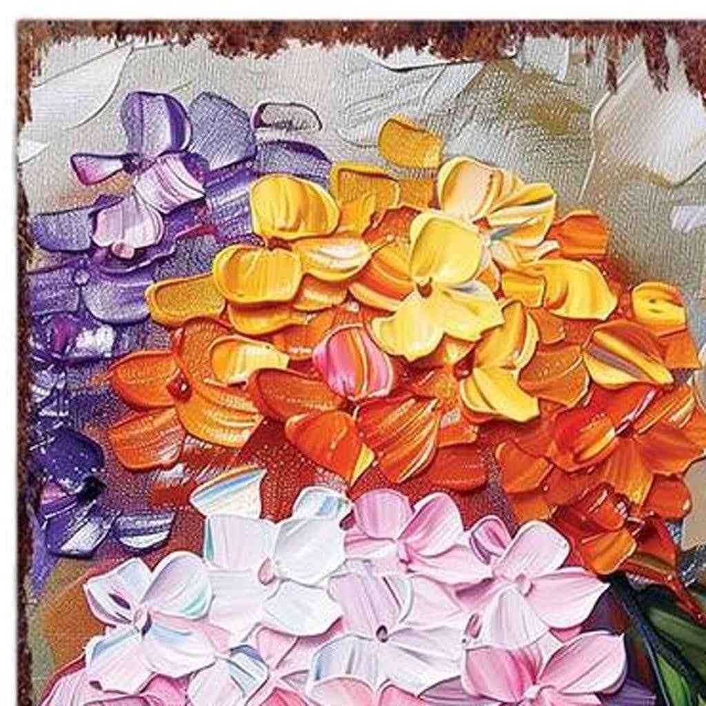 36" Blue Pink And White Solid Wood Hydrangeas Porch Sign