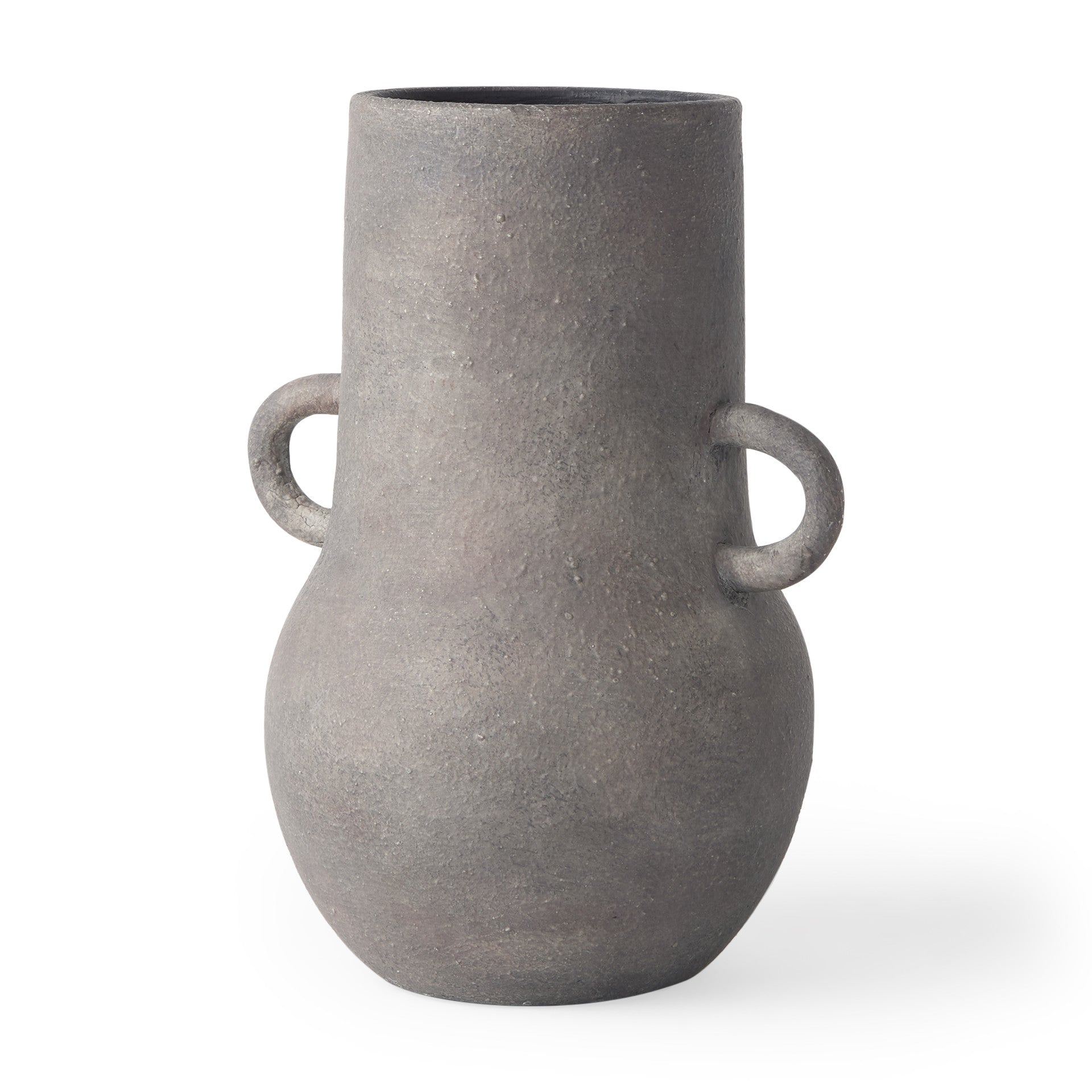 10" Brown Ceramic Amphora Table Vase - Home & Garden
