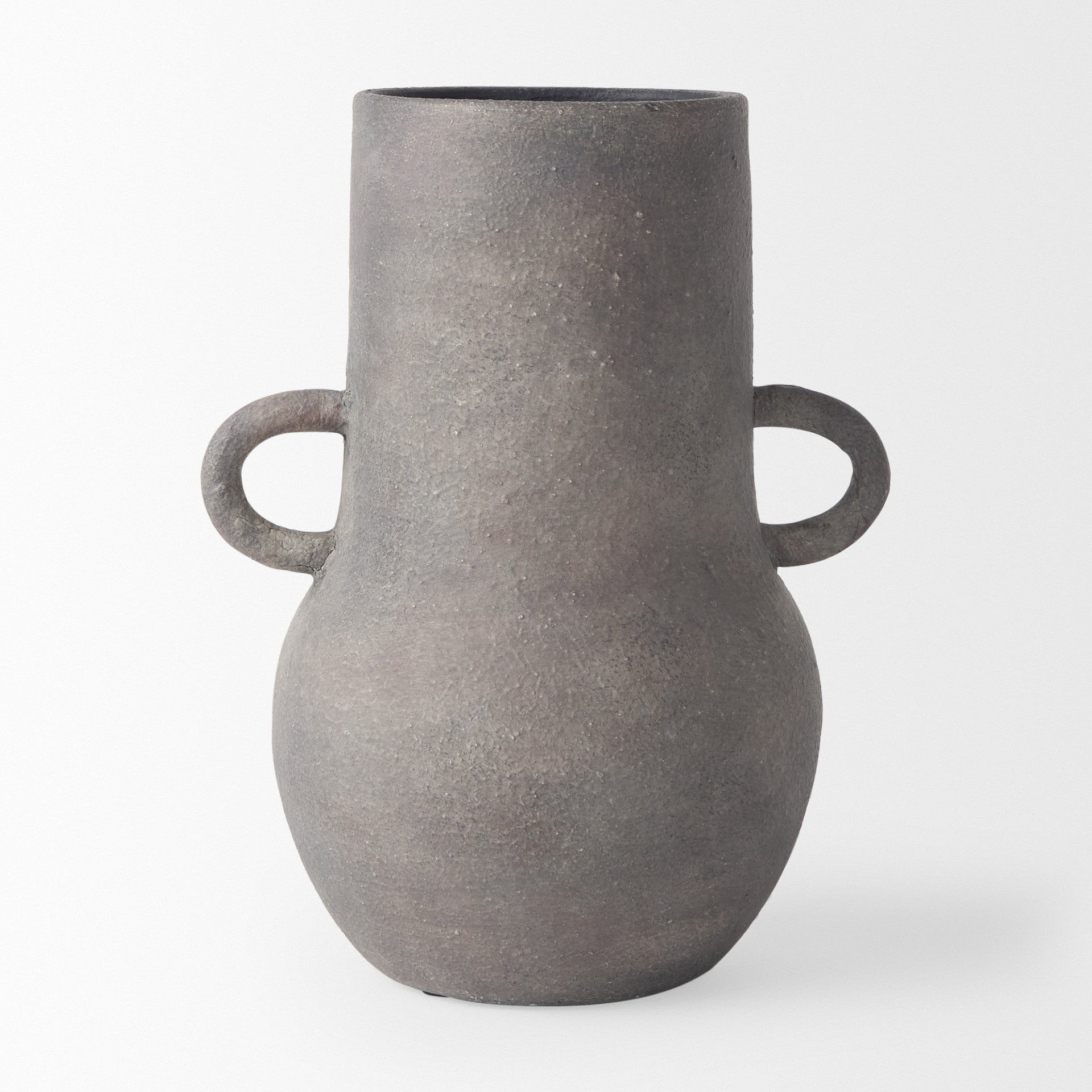 10" Brown Ceramic Amphora Table Vase - Home & Garden