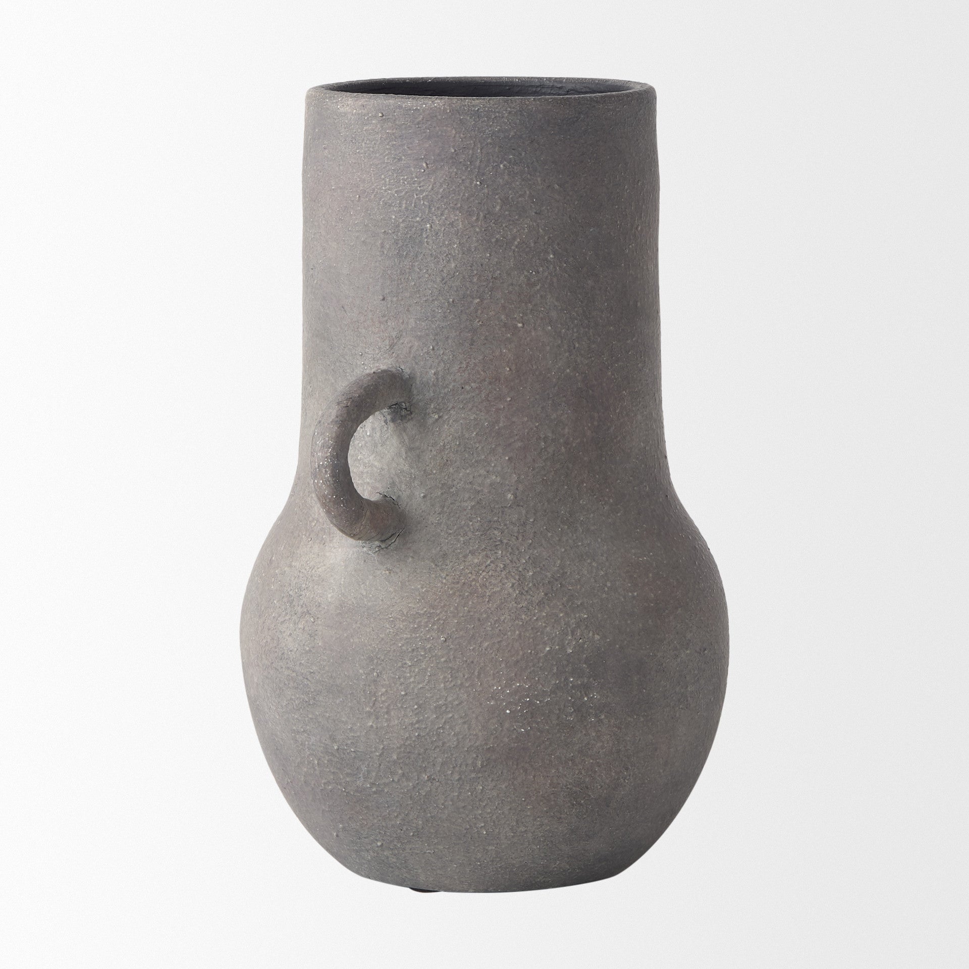 10" Brown Ceramic Amphora Table Vase - Home & Garden