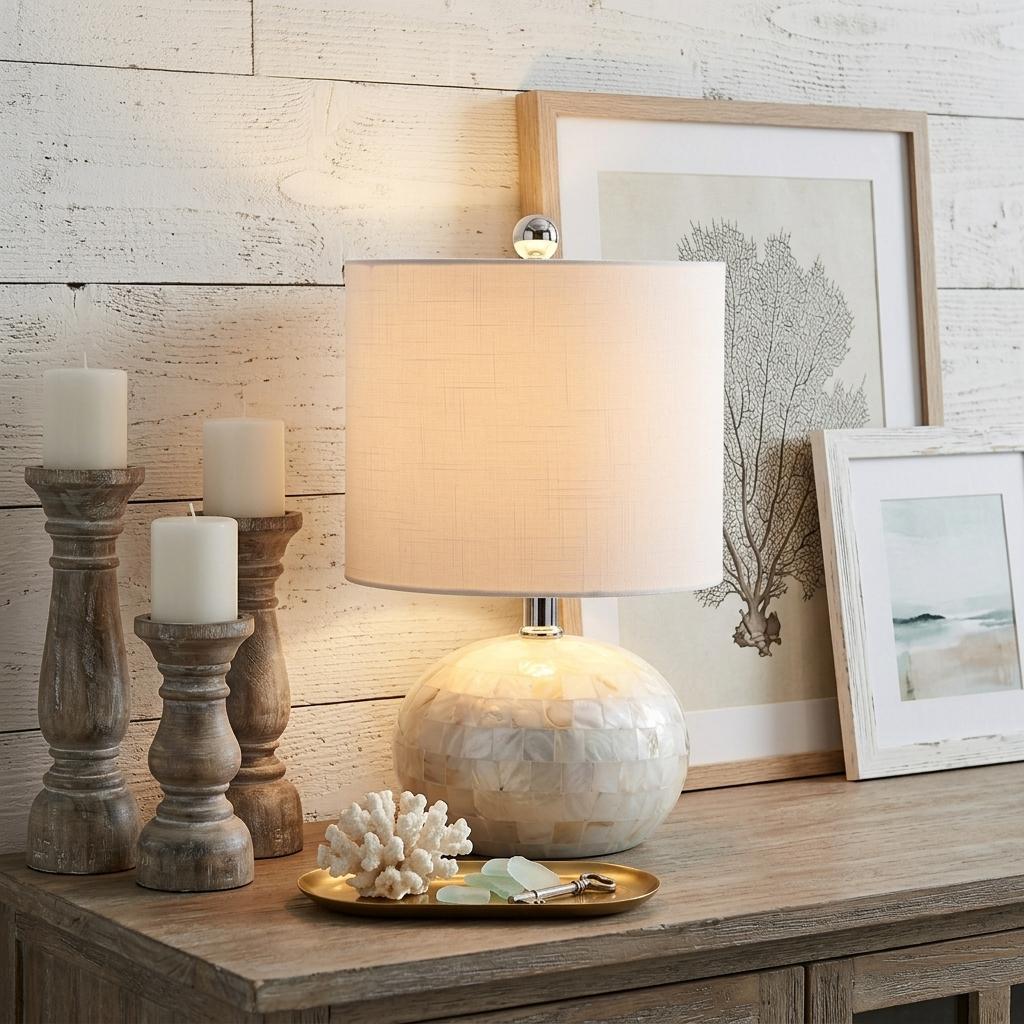 16" Clear Novelty Table Lamp With Globe Shade - Lighting
