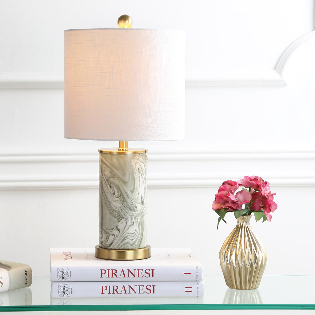 21" Gold Novelty Table Lamp With Globe Shade - Lighting