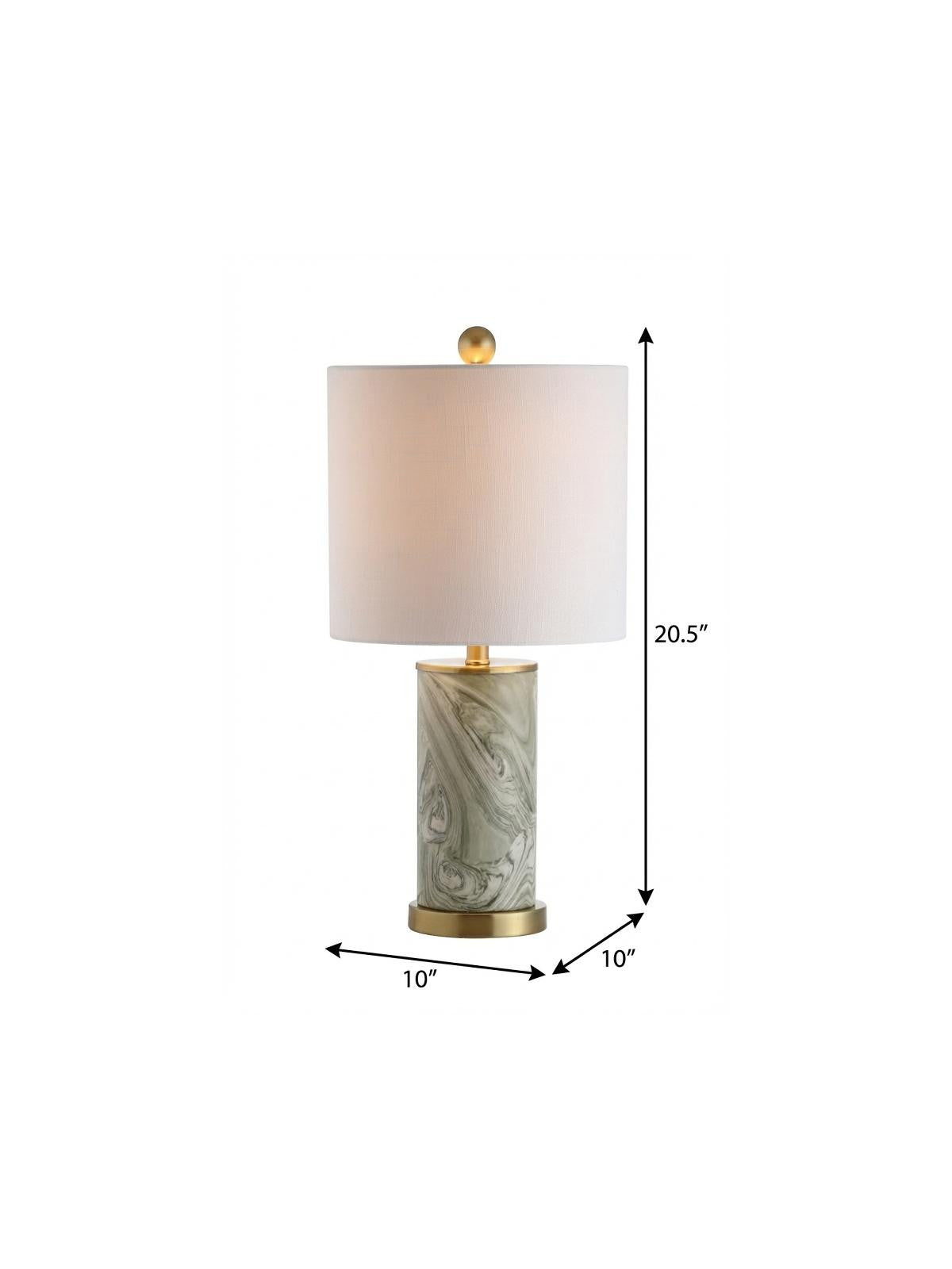 21" Gold Novelty Table Lamp With Globe Shade - Lighting