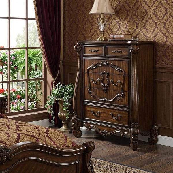 47" Solid Wood Six Drawer Chest - Bed & Bath
