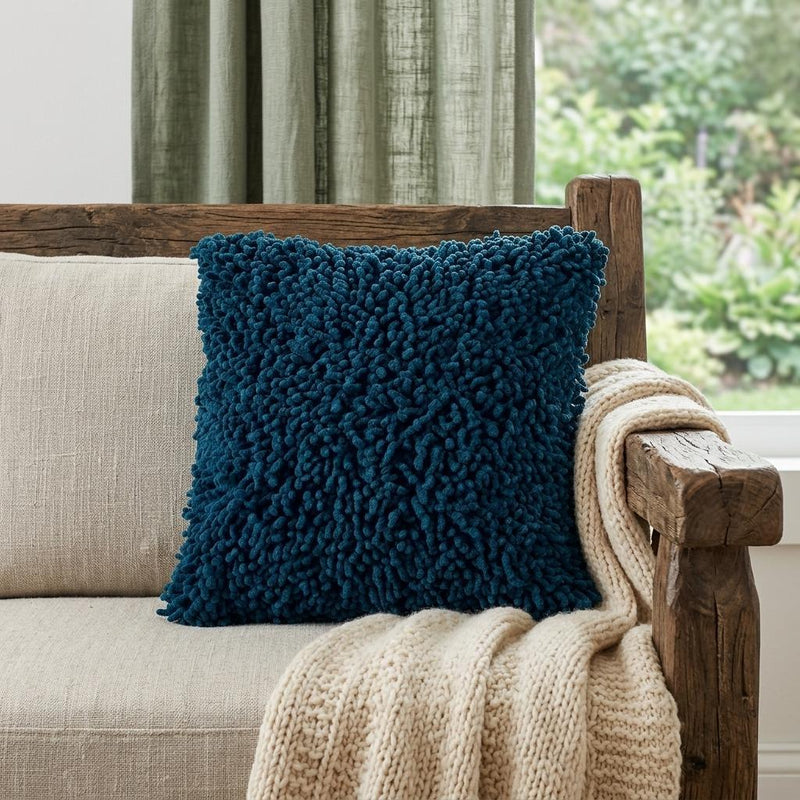 18" Blue Boho Textured Modern Throw Pillow - Home Decor