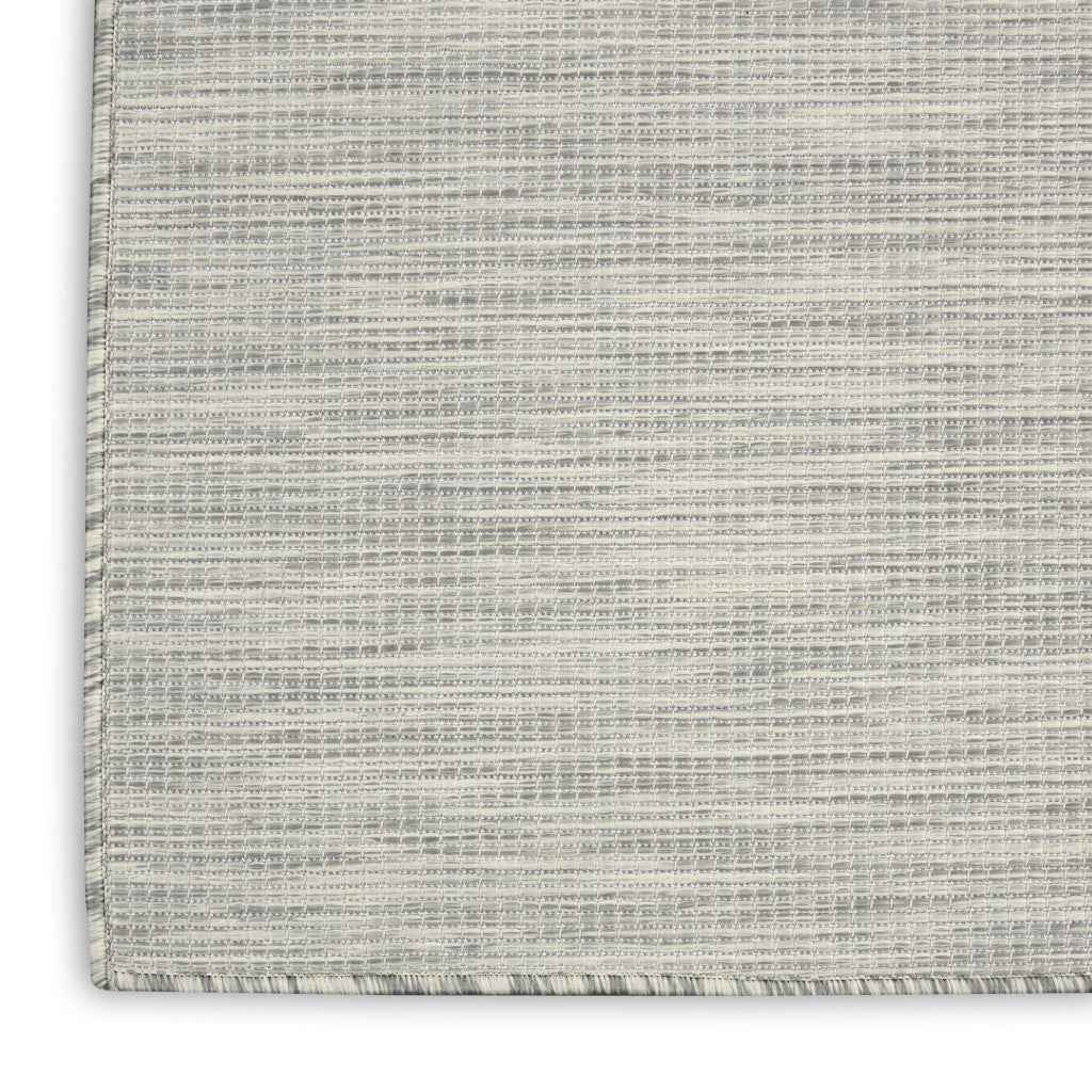 5' X 7' Light Gray Indoor Outdoor Area Rug