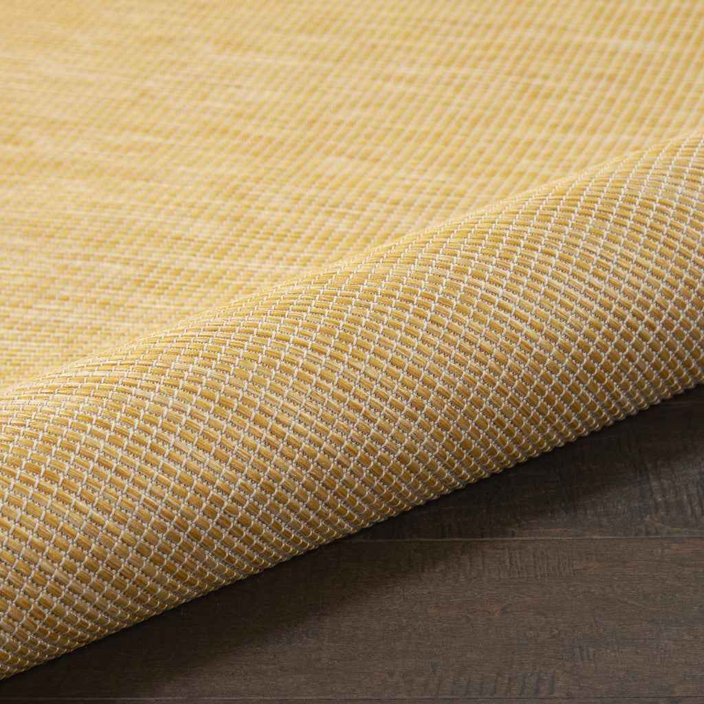 10' Yellow Indoor Outdoor Area Rug