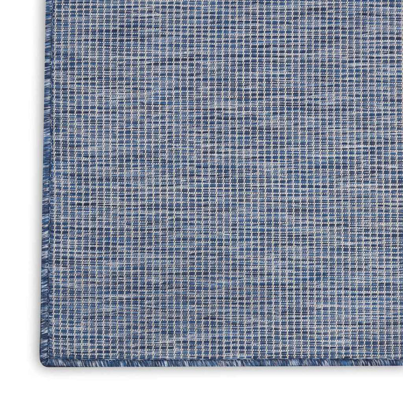 3' X 5' Navy Blue And Ivory Indoor Outdoor Area Rug