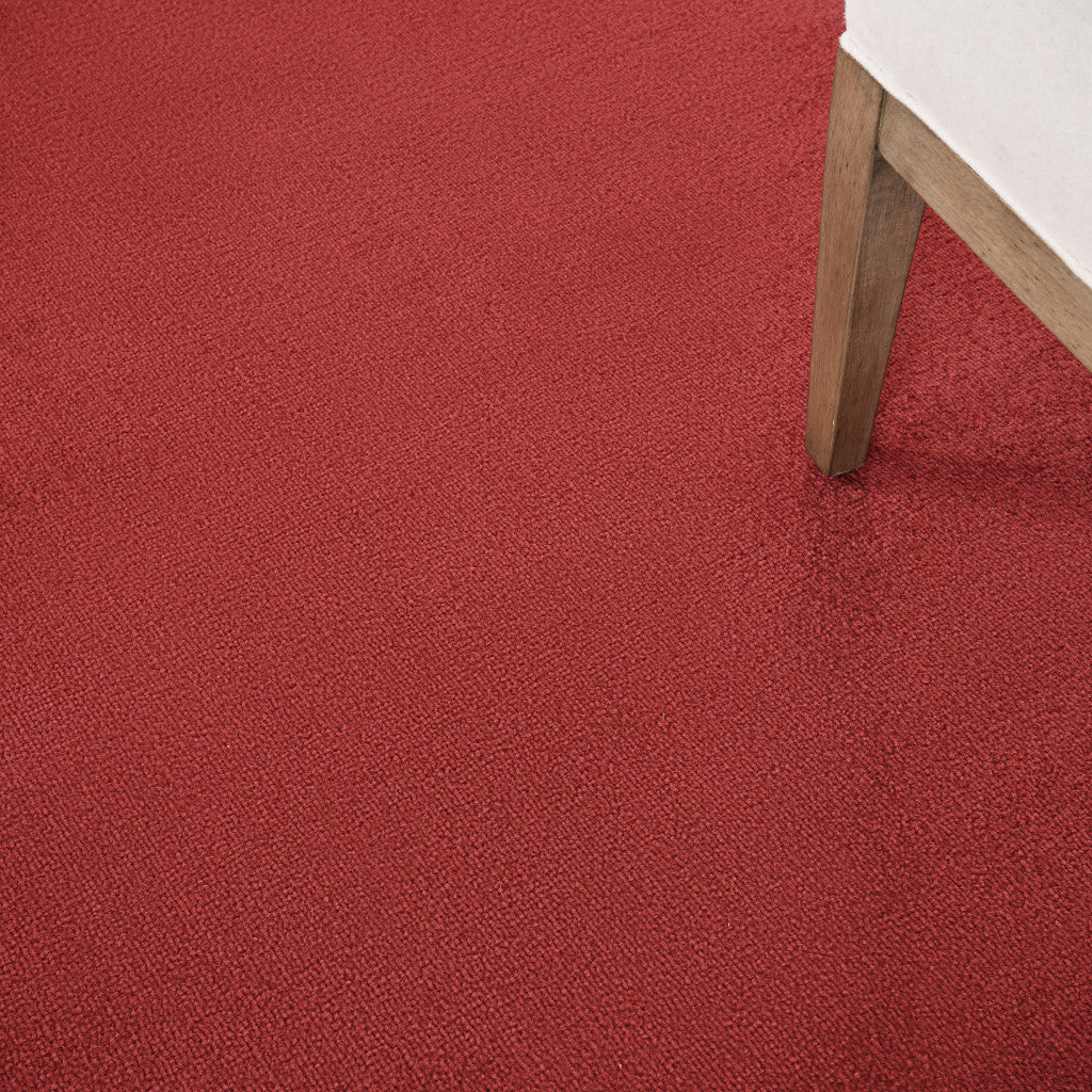 7' Brick Red Square Indoor Outdoor Area Rug - Outdoor
