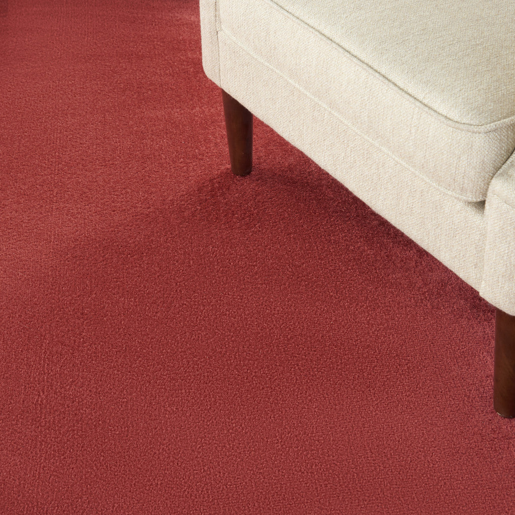 8' X 8' Brick Red Round Indoor Outdoor Area Rug - Outdoor