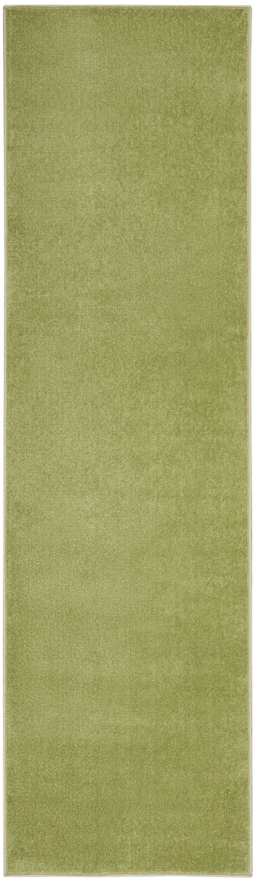 8' Green Indoor Outdoor Runner Rug - Outdoor