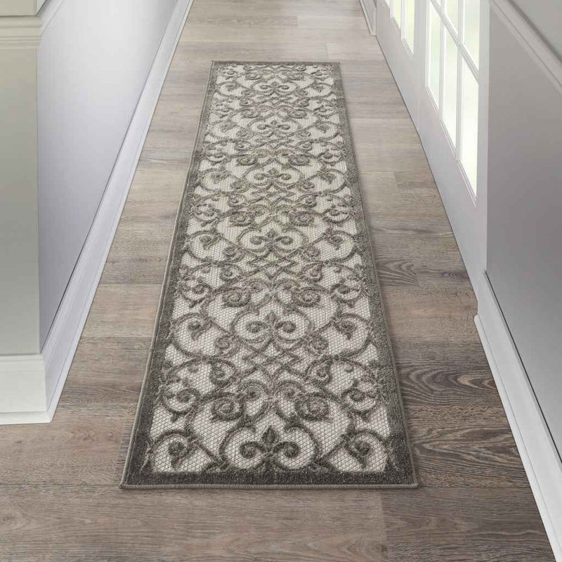 6' Gray Indoor Outdoor Area Rug