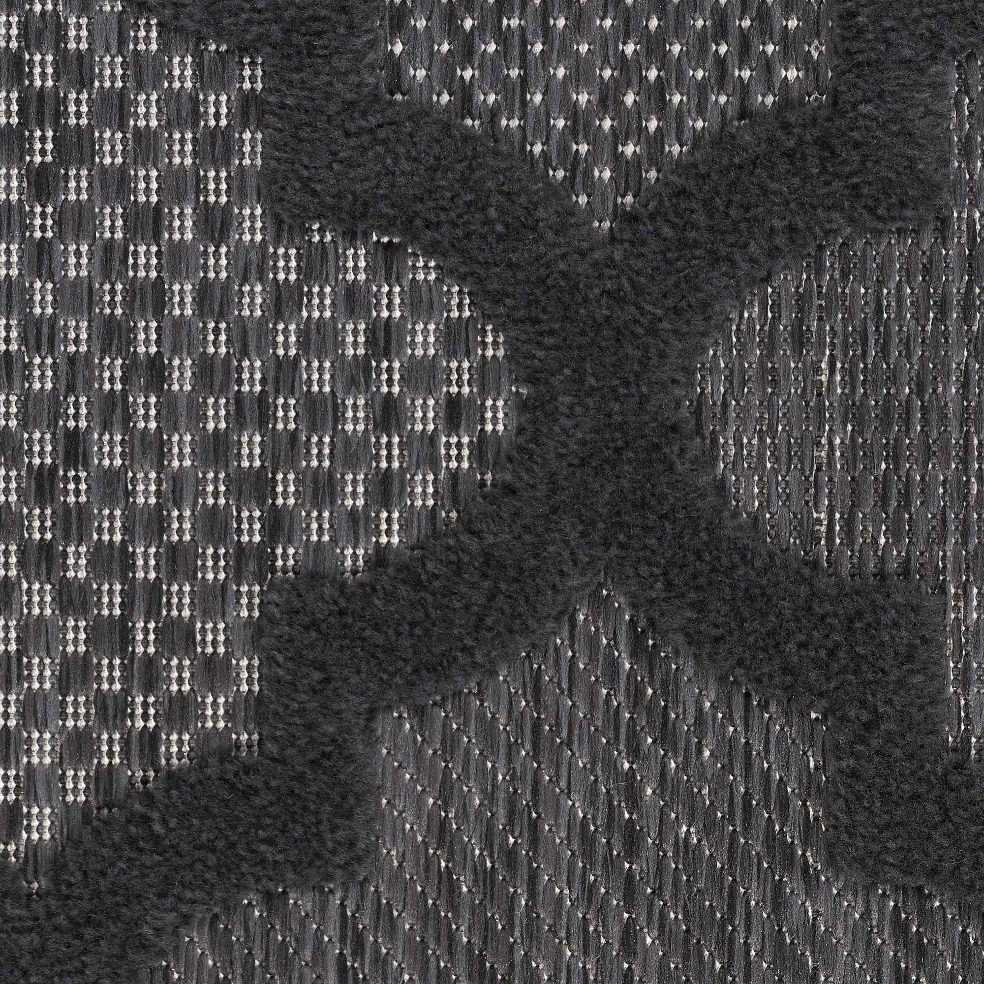 8' X 10' Black Indoor Outdoor Area Rug