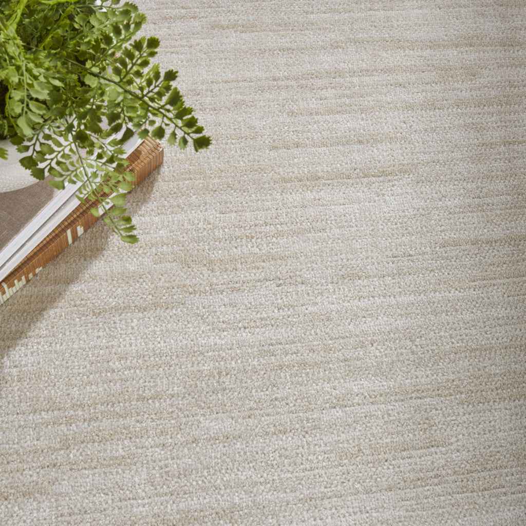 12' X 15' Beige and Ivory Indoor Outdoor Area Rug