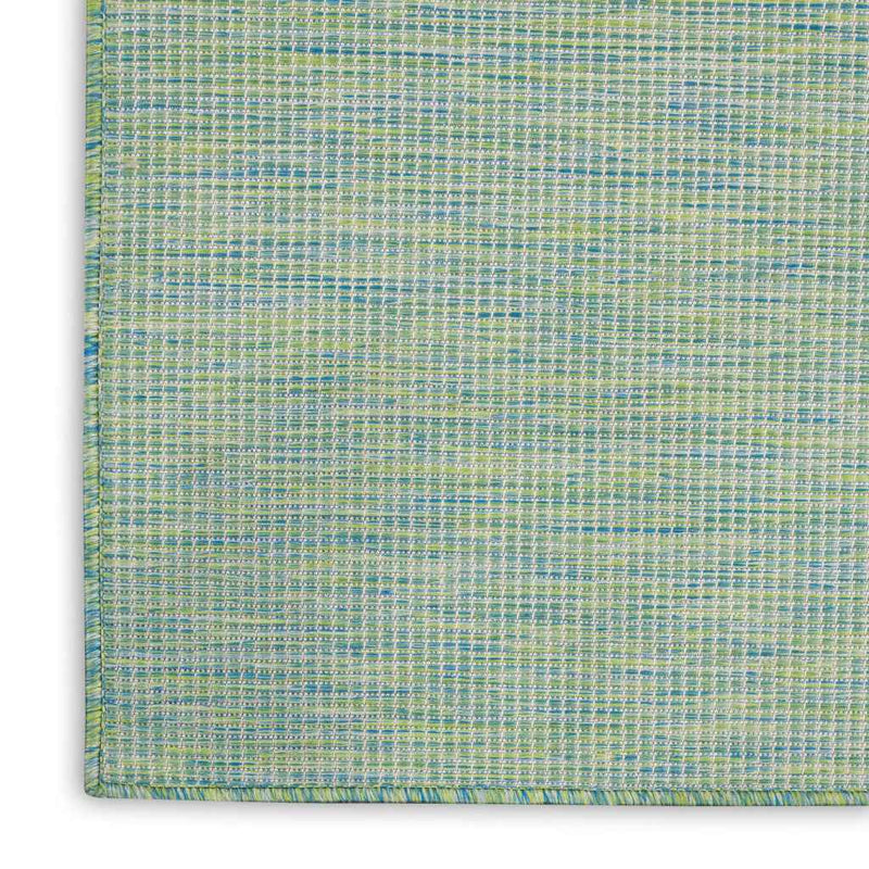 10' X 14' Blue And Green Indoor Outdoor Area Rug