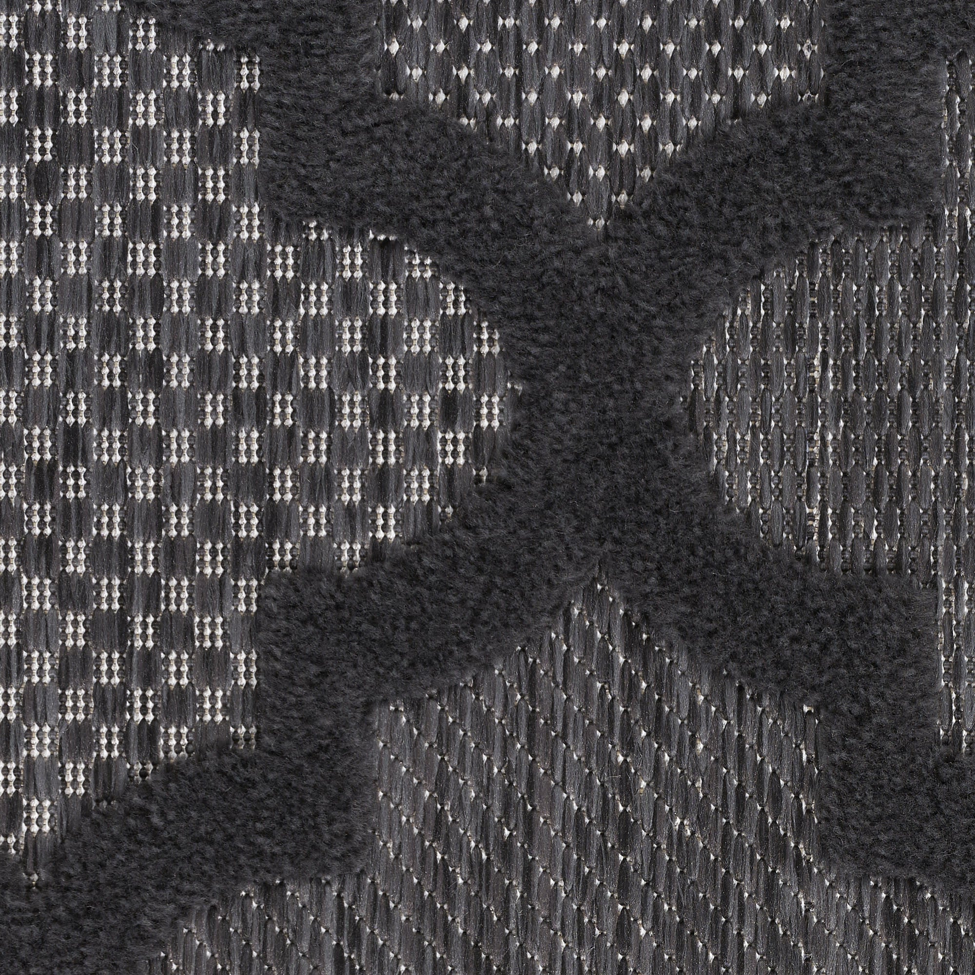 6' X 9' Charcoal and Gray Indoor Outdoor Area Rug - Outdoor