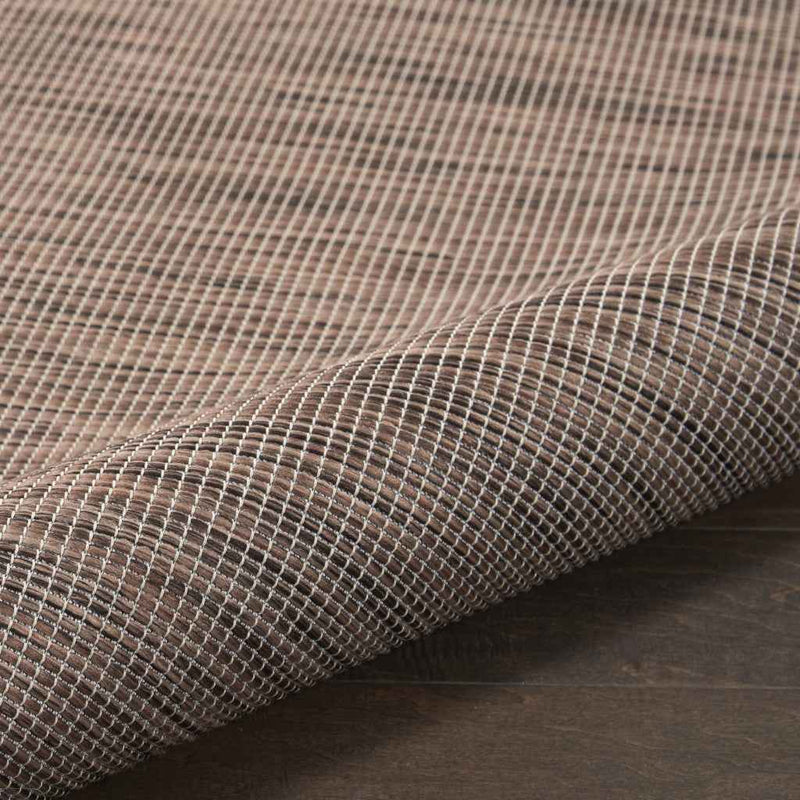 3' X 5' Natural Ivory And Brown Indoor Outdoor Area Rug