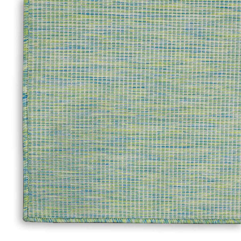 3' X 5' Blue And Green Indoor Outdoor Area Rug