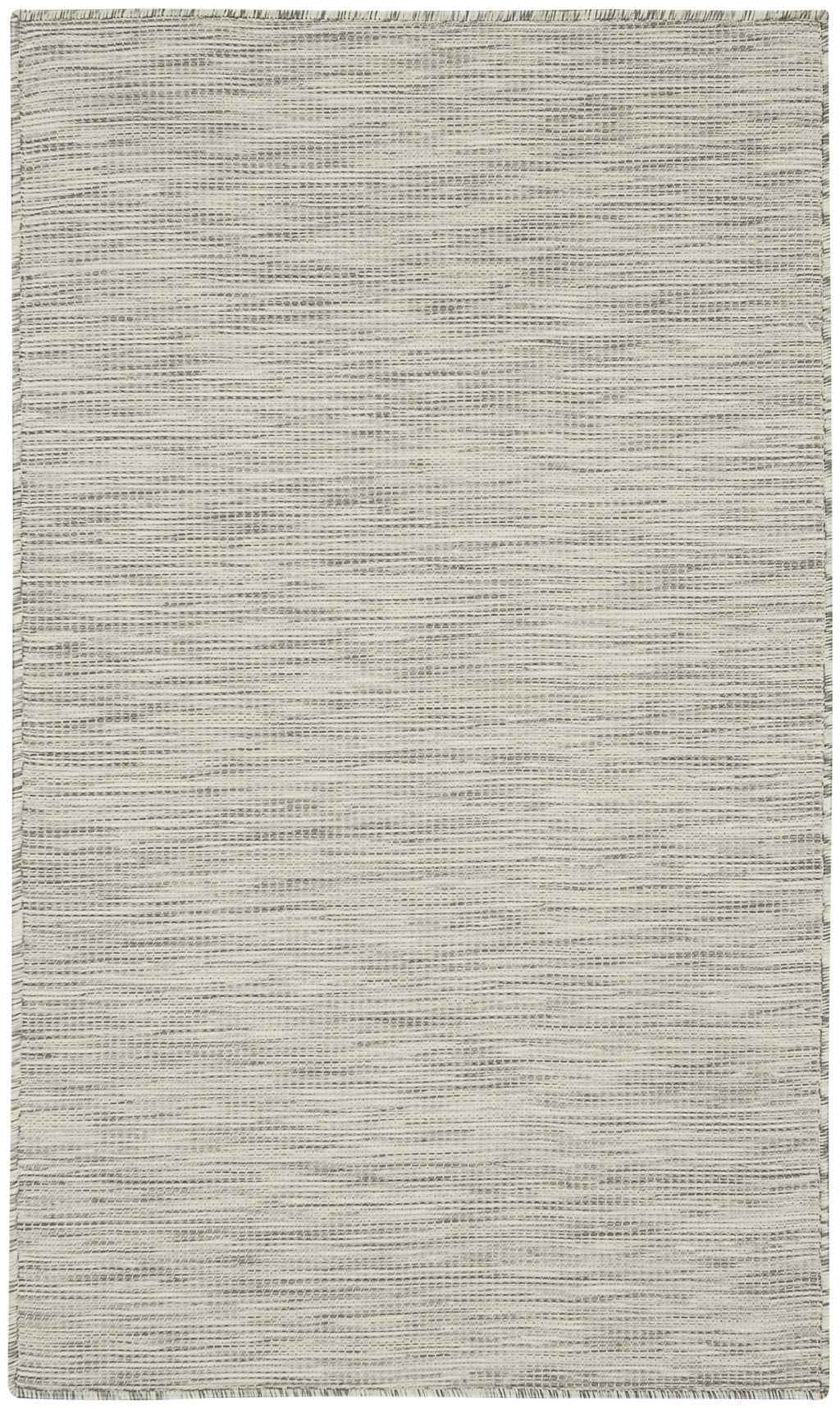 3' X 5' Light Gray And Ivory Indoor Outdoor Area Rug