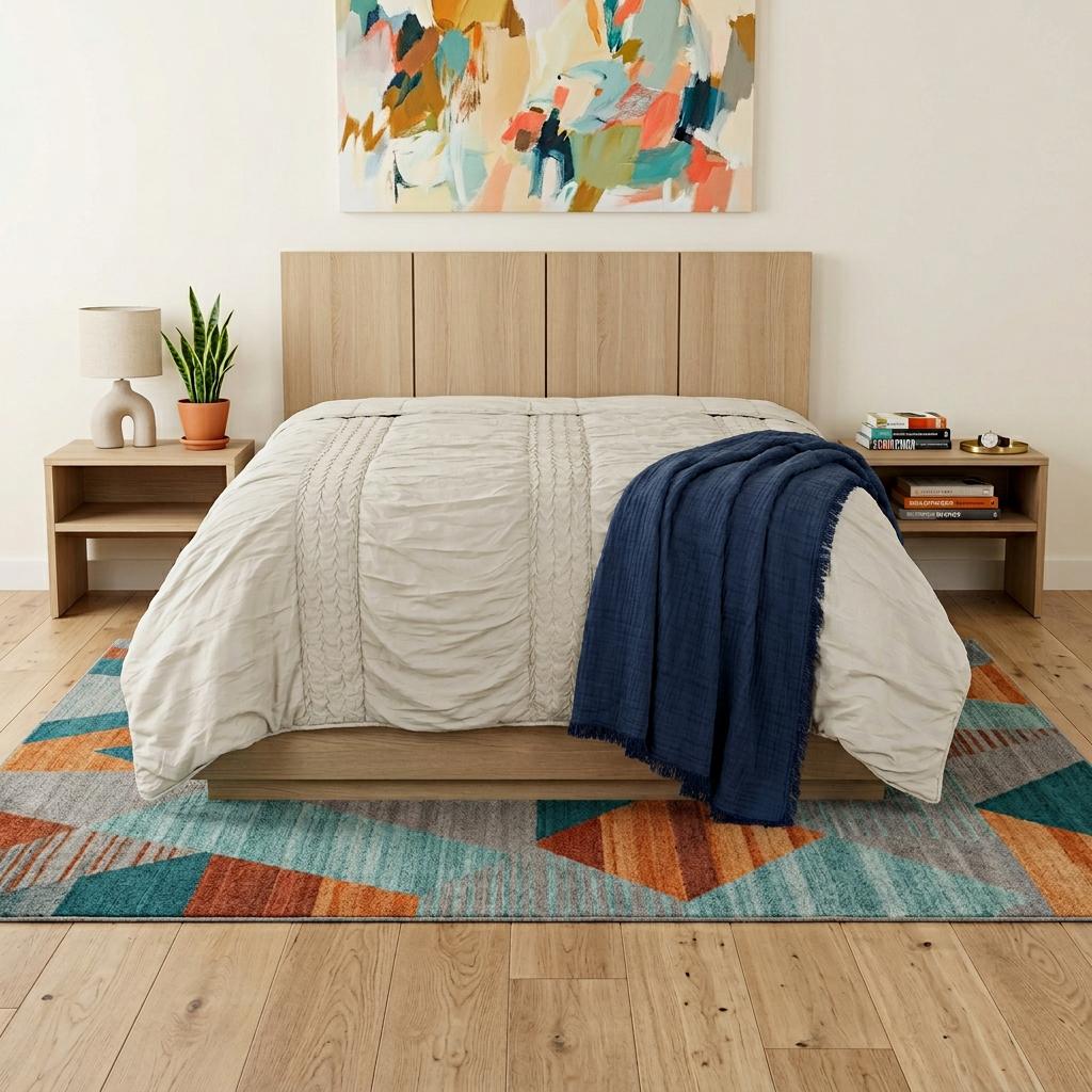 Ivory Geometric Quilt - Bed & Bath