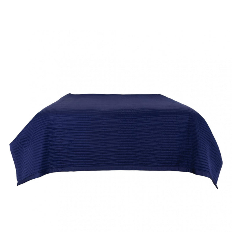 Indigo Geometric King Quilt - Bed & Bath