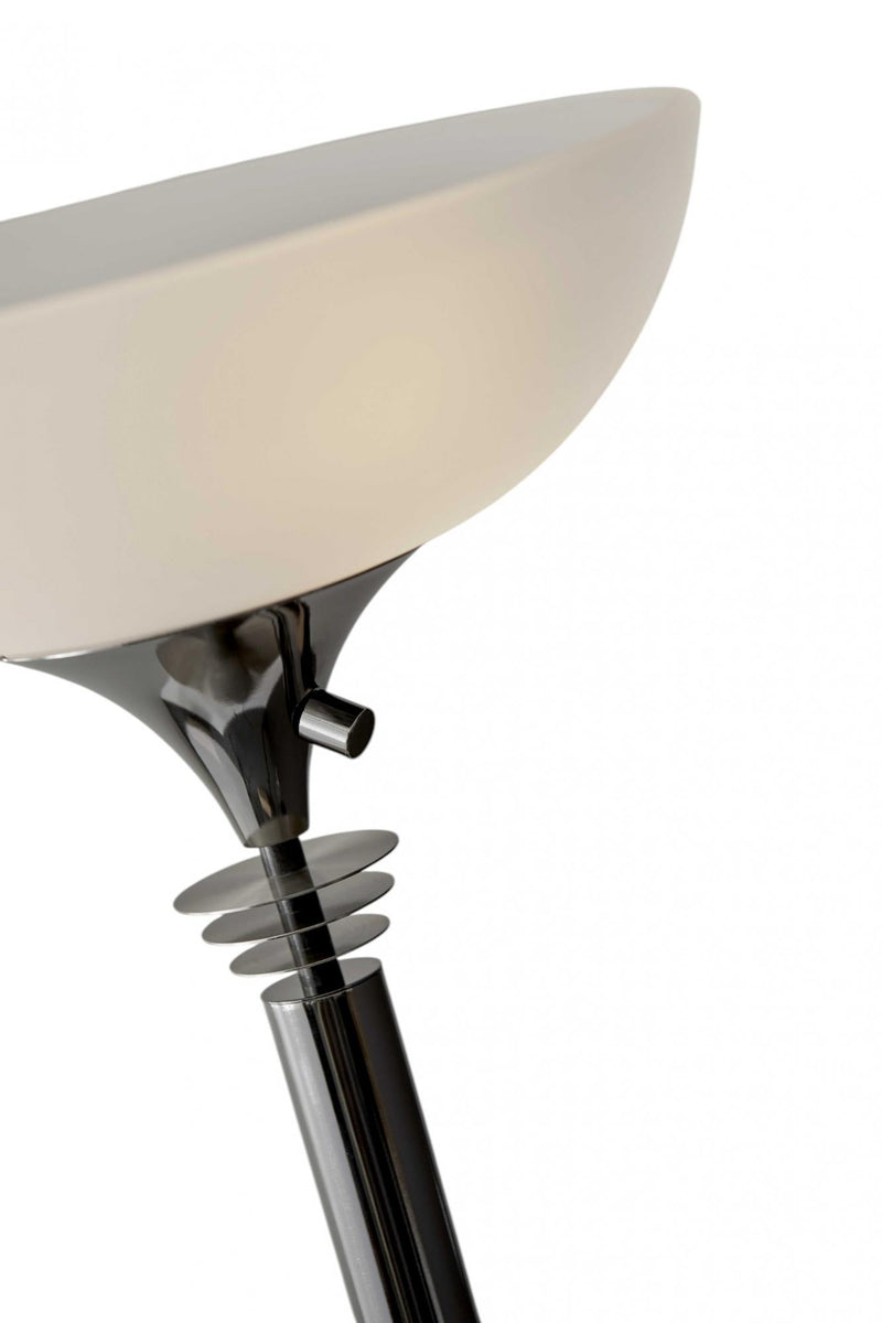 72" Black And White With White Glass Shade - Lighting