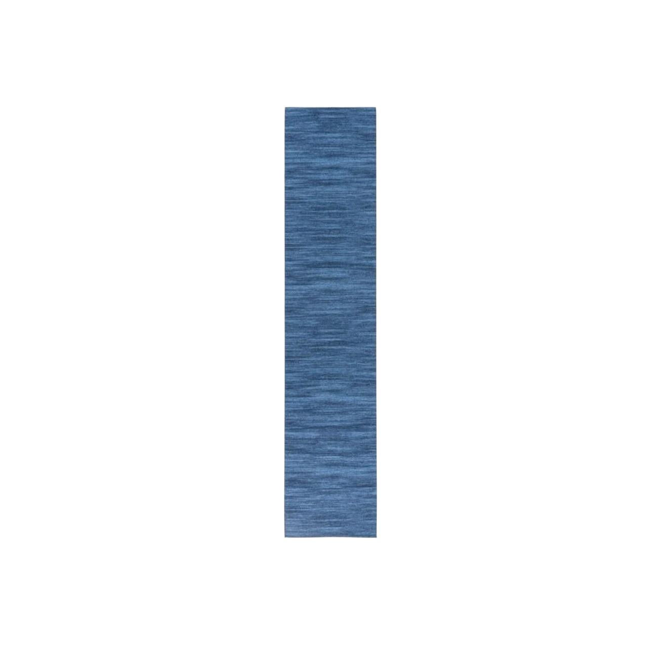 10' Blue Abstract Washable Runner Rug - Home & Garden