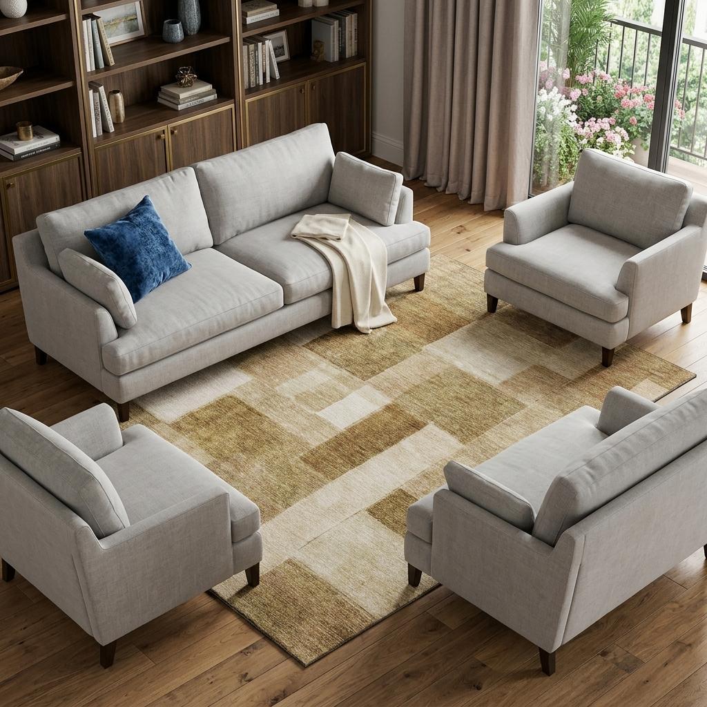 10' X 14' Terra Cotta Beige And Copper Geometric Washable Area Rug With UV Protection - Home & Garden