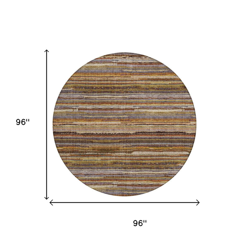 Round area rug size diagram showing 96 in diameter