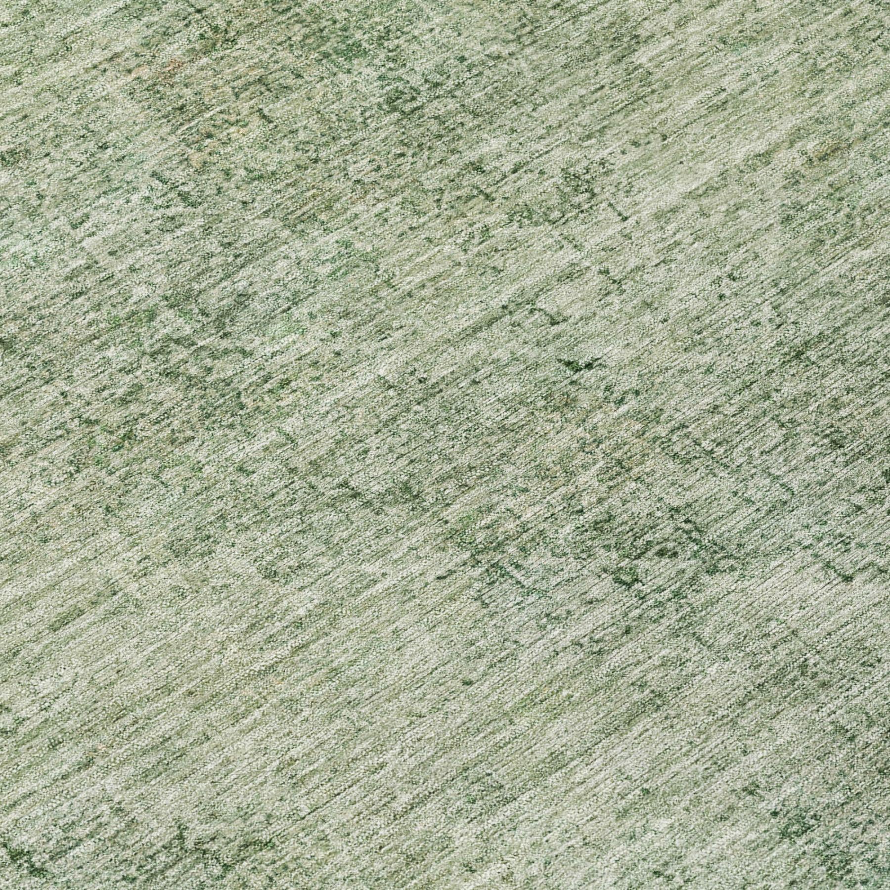 10' X 14' Green And Sage Oriental Washable Indoor Outdoor Area Rug - Sports & Outdoor