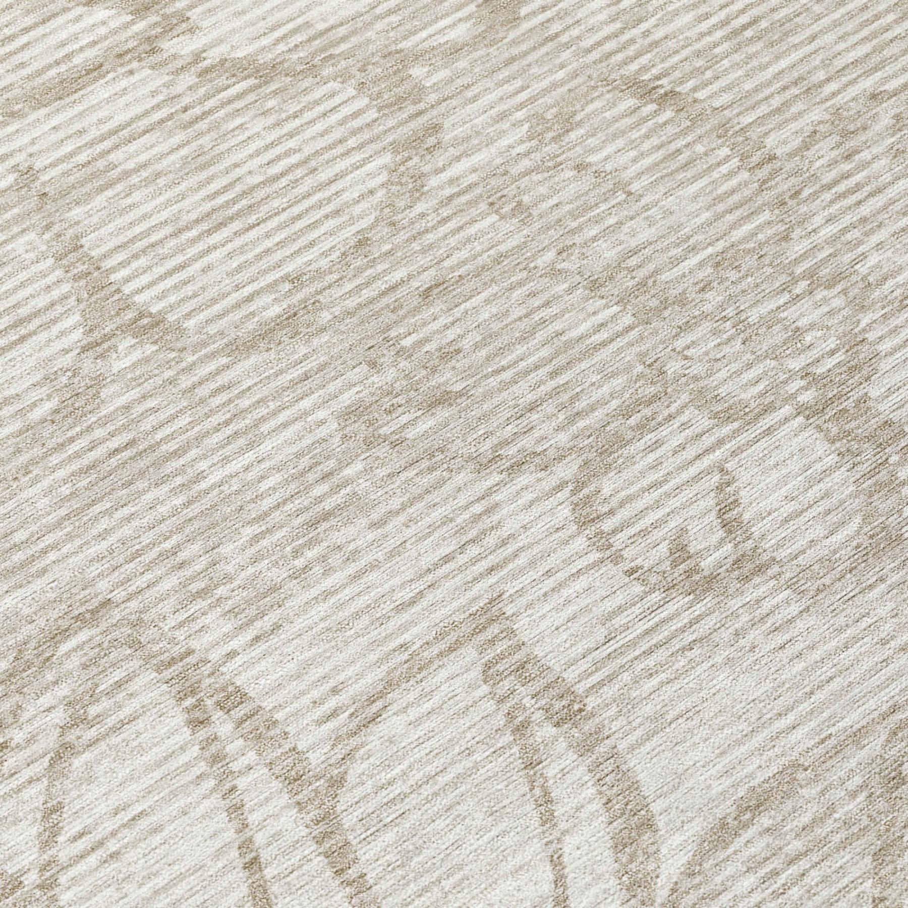 Ivory and silver floral area rug close-up with subtle textured pattern