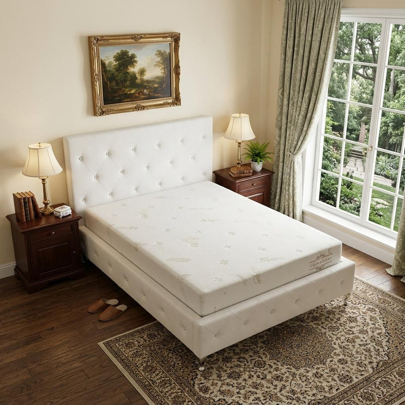 6" Queen Aloe Vera Infused Medium Memory Foam Mattress - Bed & Bath