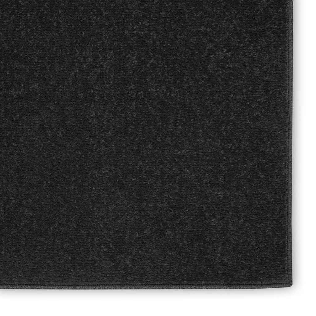 8' X 11' Black Indoor Outdoor Area Rug