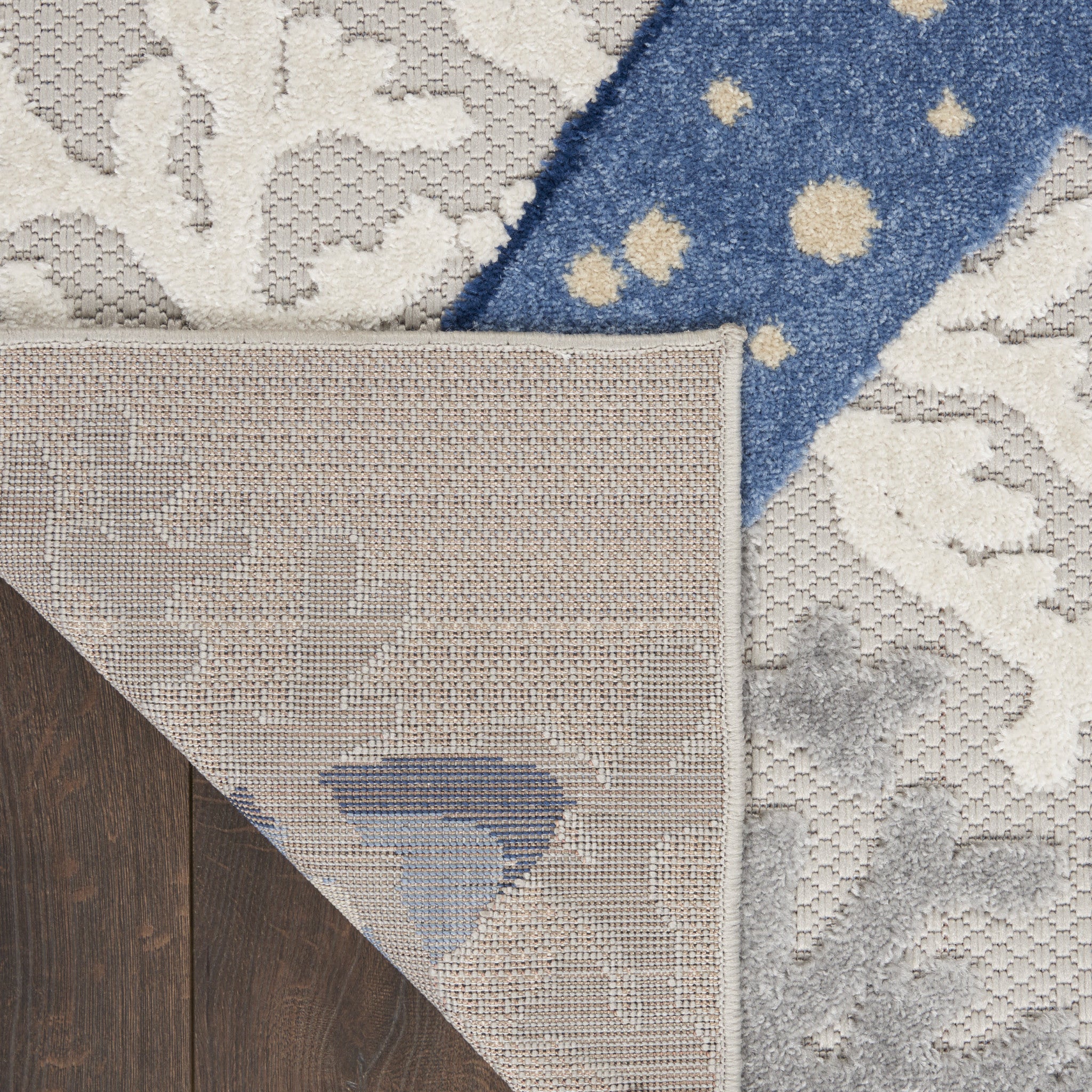 10' X 13' Blue And Gray Starfish Indoor Outdoor Area Rug - Outdoor