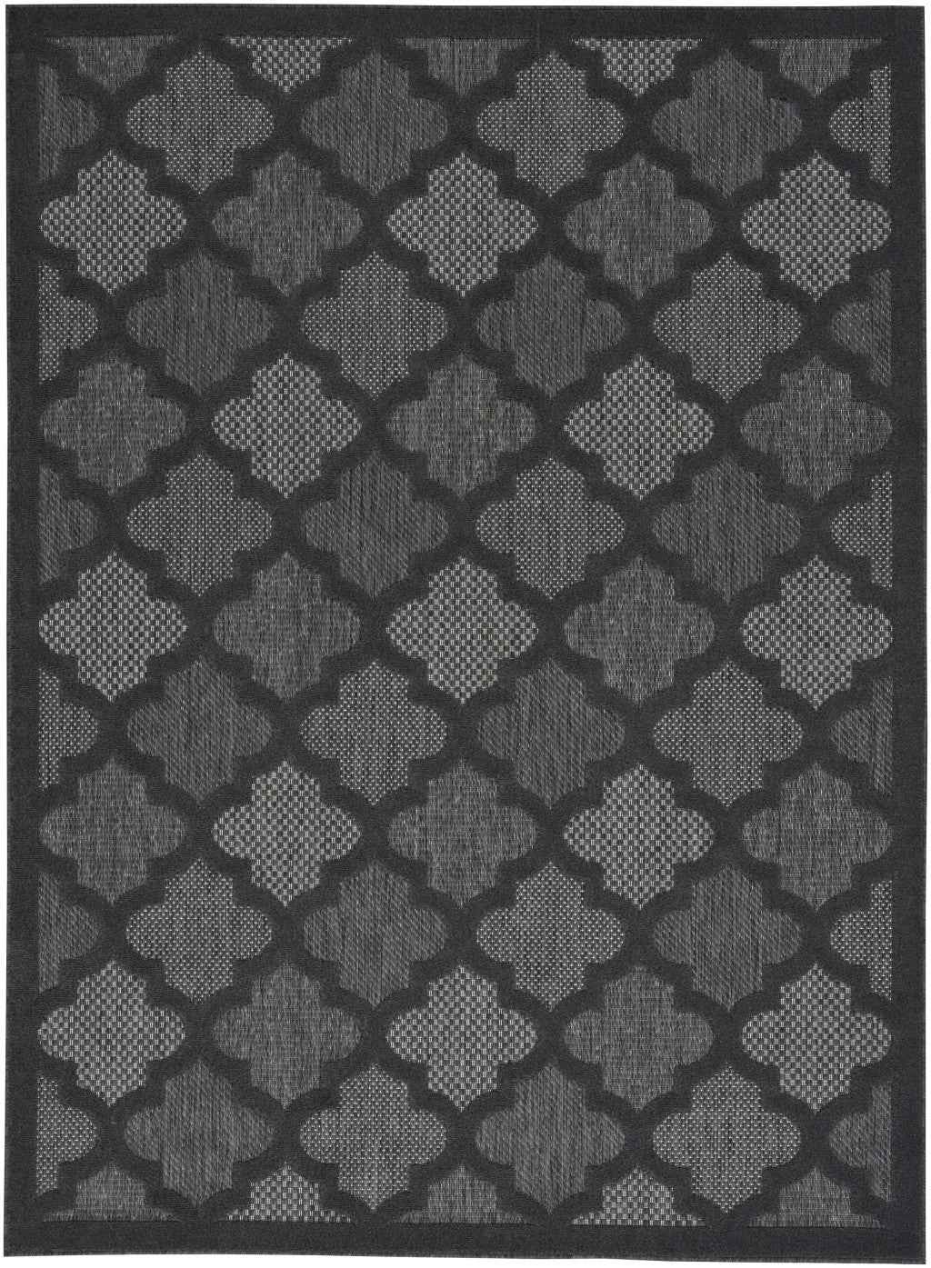 5' X 7' Charcoal Indoor Outdoor Area Rug