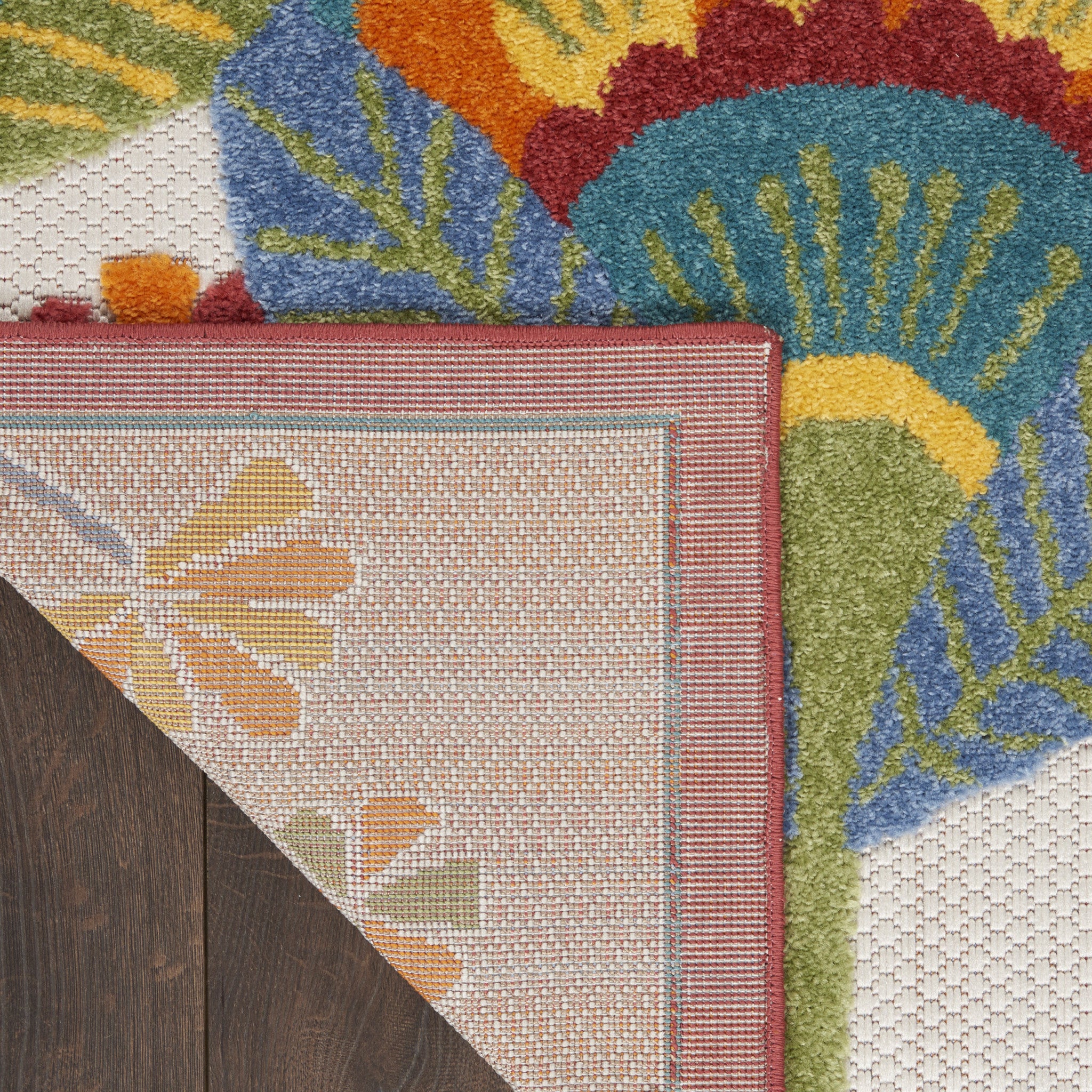 3' X 4' Yellow And Ivory Indoor Outdoor Area Rug - Outdoor