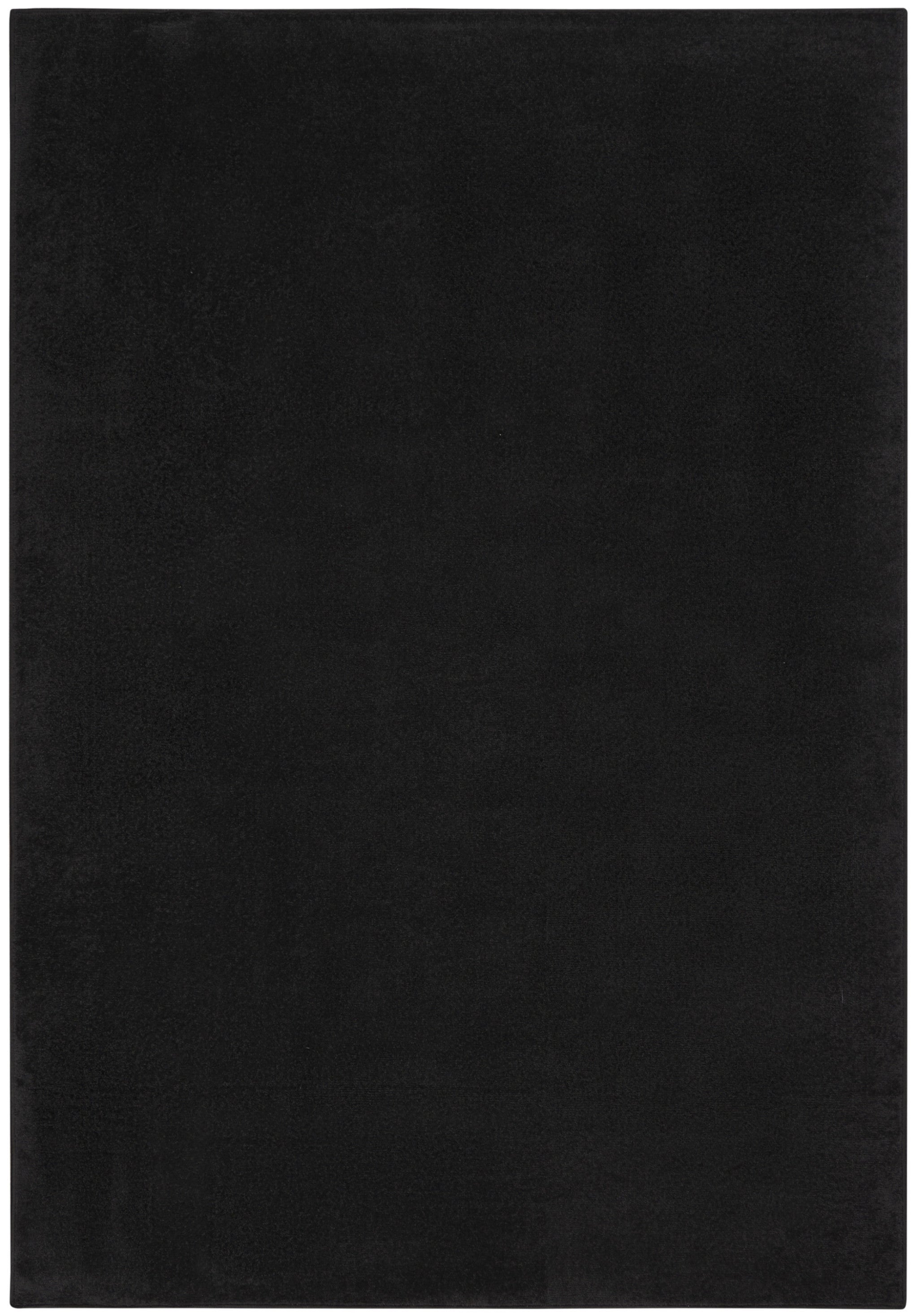 5' X 7' Black Stain Resistant Indoor Outdoor Area Rug - Outdoor