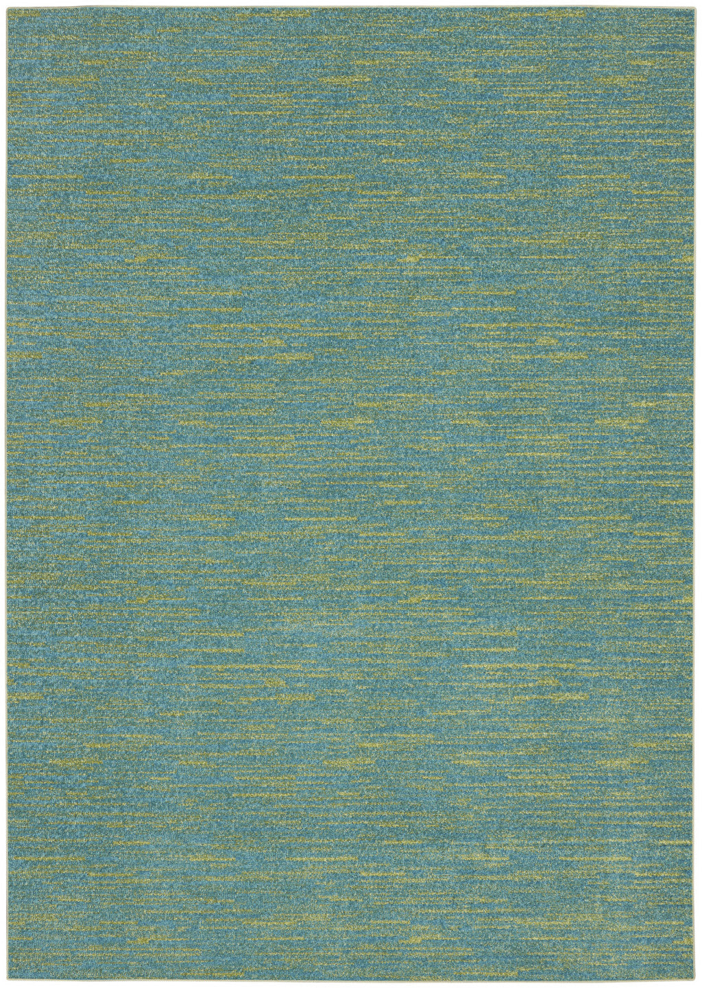 4' X 6' Blue And Green Indoor Outdoor Area Rug - Outdoor