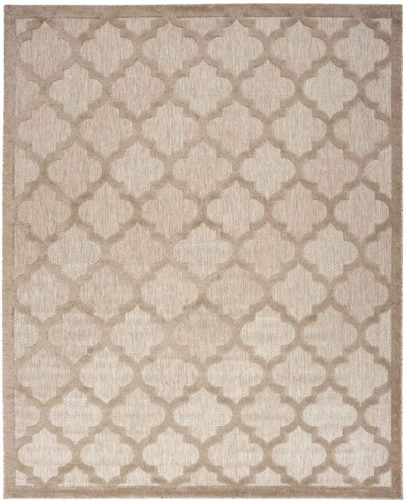 9' X 12' Beige Indoor Outdoor Area Rug