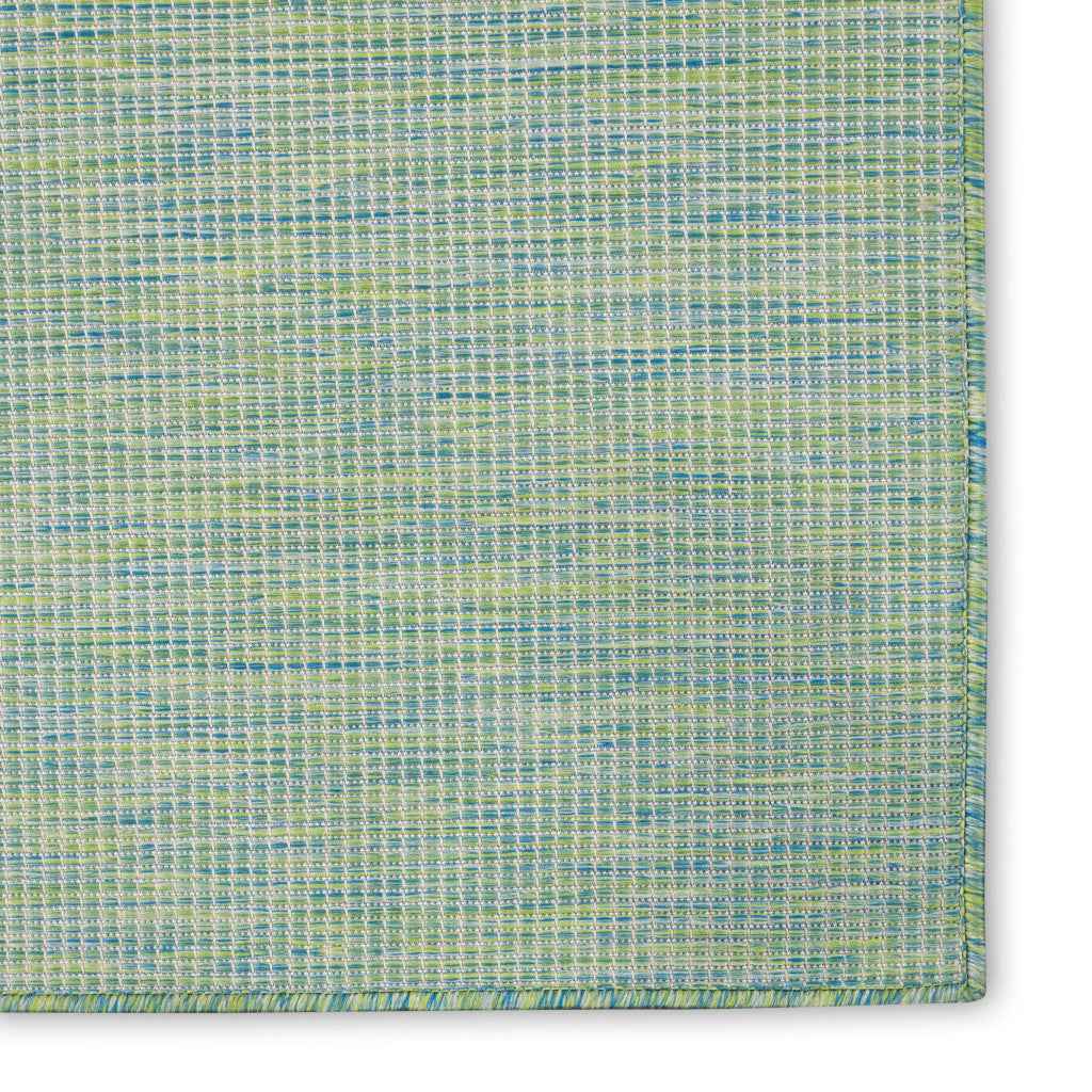 10' X 14' Blue And Green Indoor Outdoor Area Rug