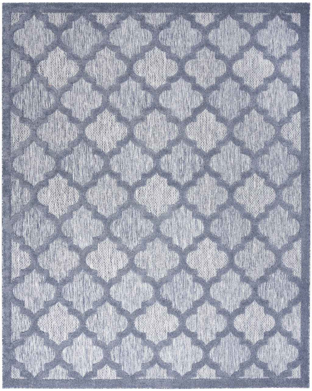 8' X 10' Blue Indoor Outdoor Area Rug