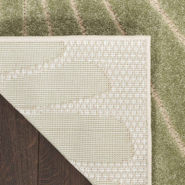 6' Green And Yellow Starfish Indoor Outdoor Runner Rug