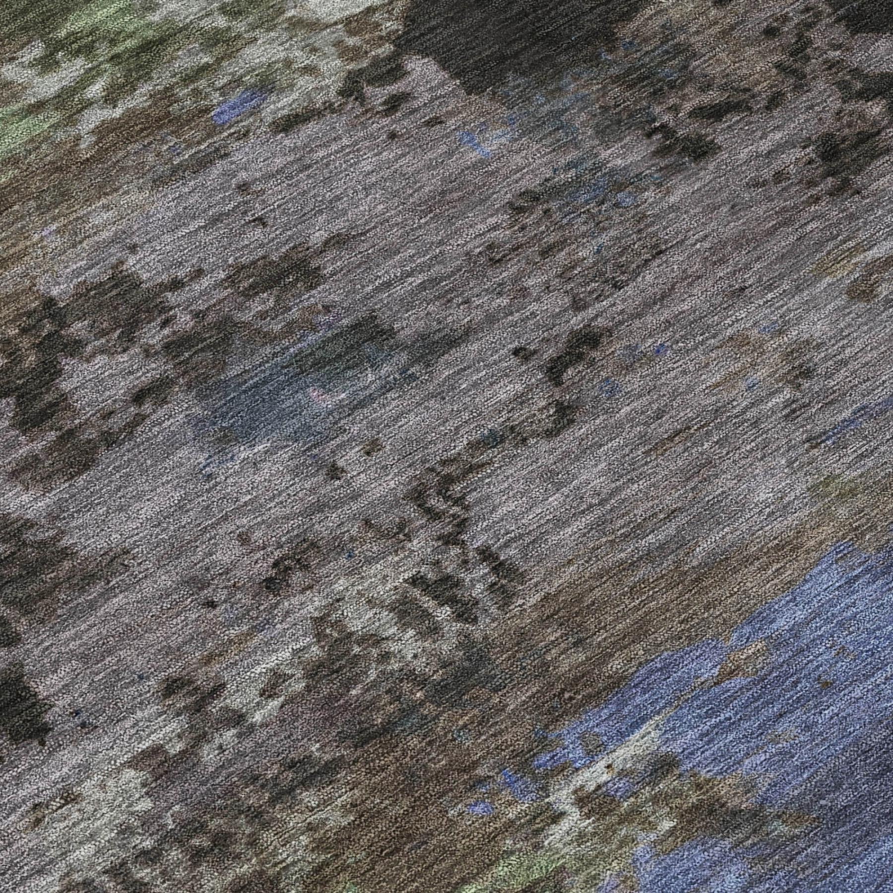 10' X 14' Brown And Graphite Abstract Washable Indoor Outdoor Area Rug - Sports & Outdoor