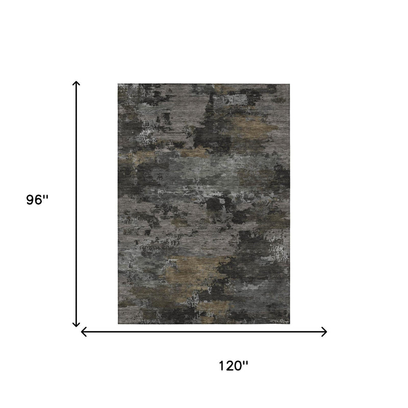 8x10 abstract indoor/outdoor area rug, 96 in x 120 in dimensions