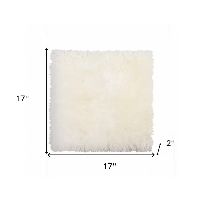 17" X 17" White Synthetic Solid Color Pad - Kitchen & Dining