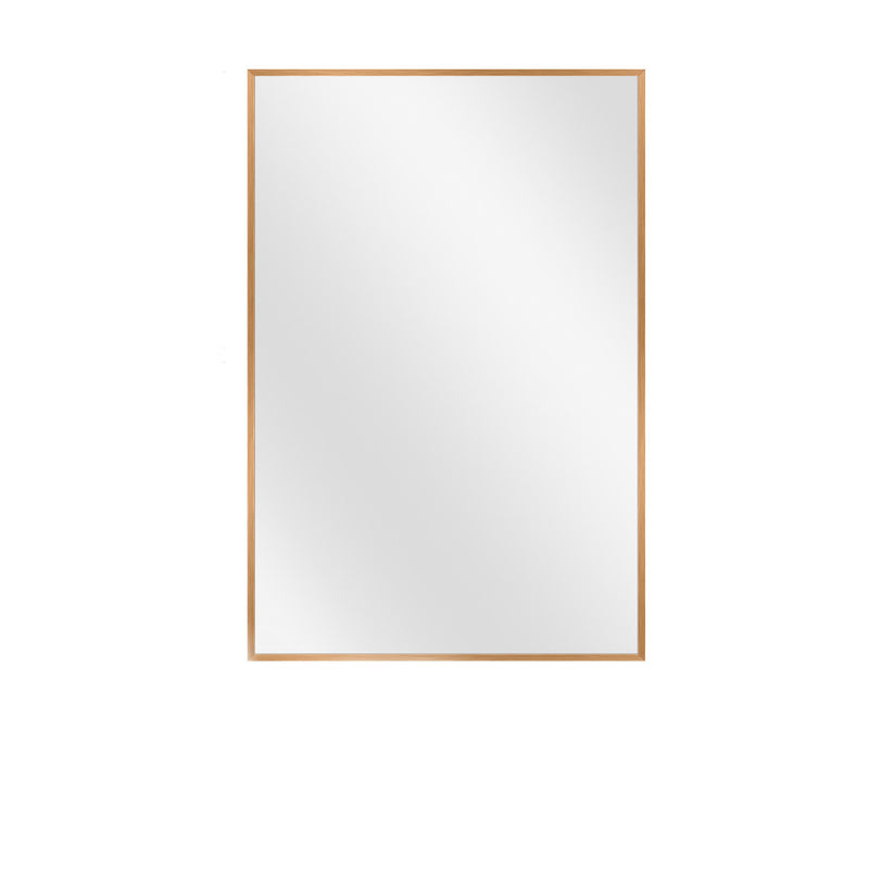 36" Gold Aluminum Framed Accent Mirror - Bed & Bath